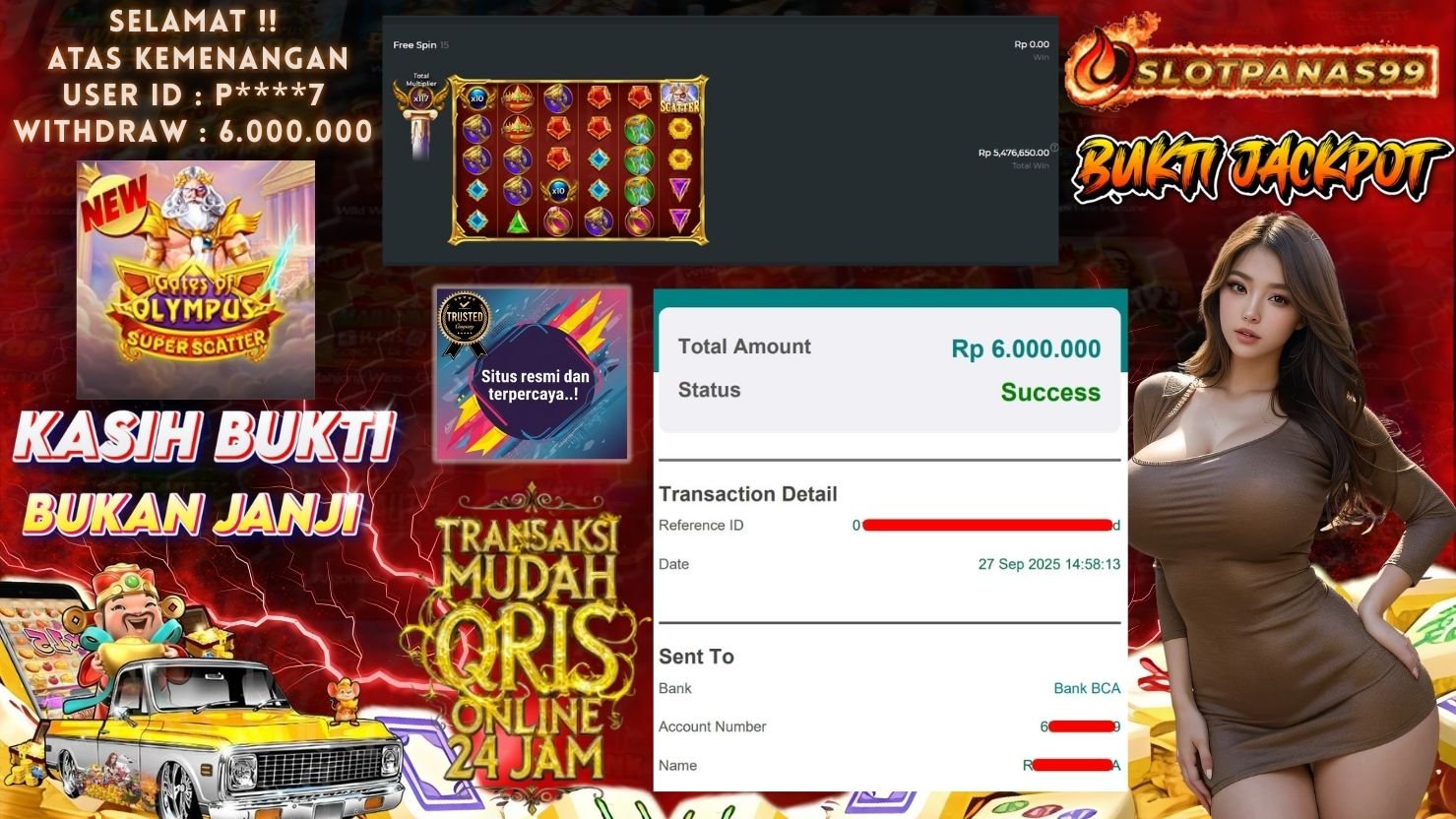 SLOTPANAS99 JACKPOT SLOT GATES OF OLYMPUS SUPER SCATTER